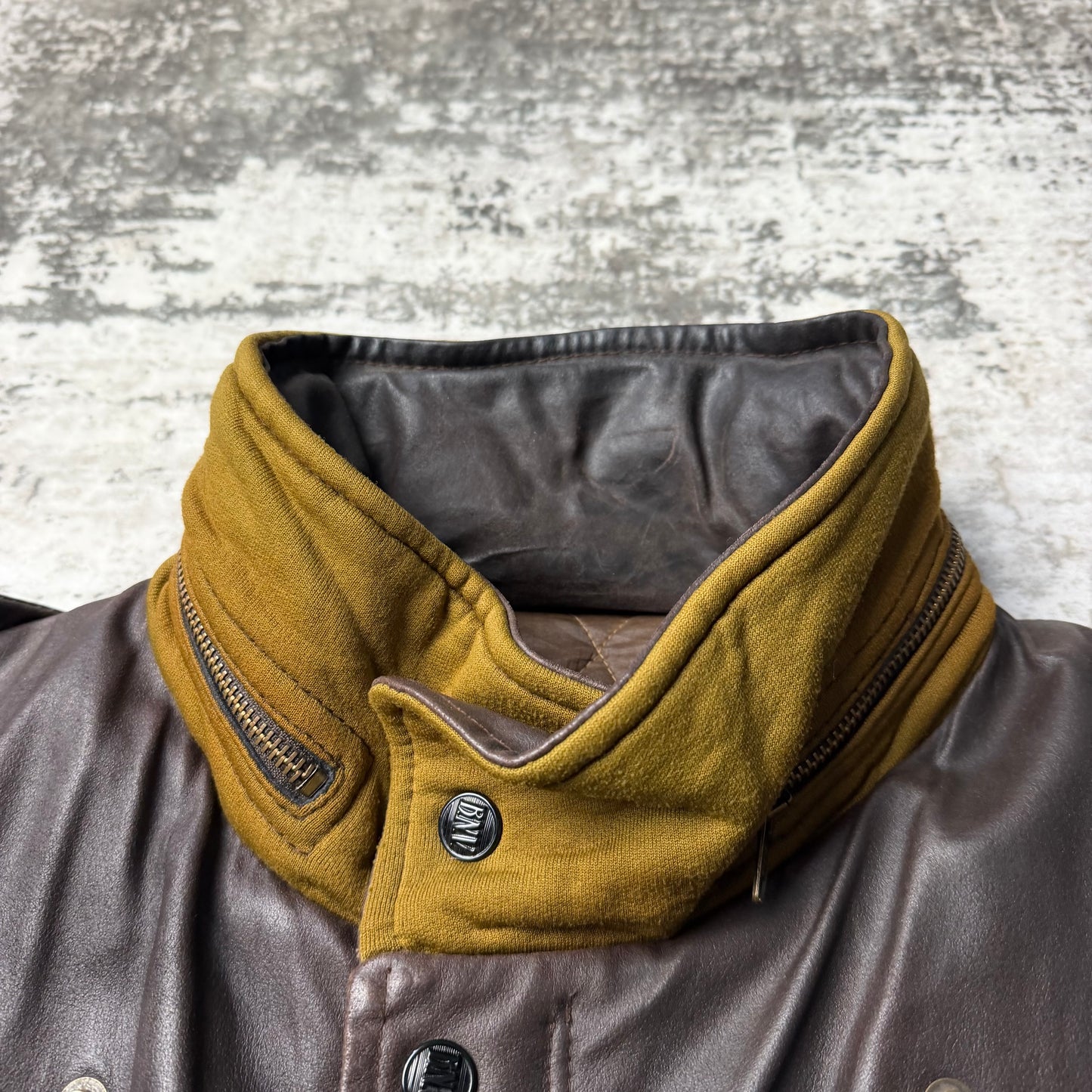 Vintage Boneville Navy Arctic Leather Jacket (L)