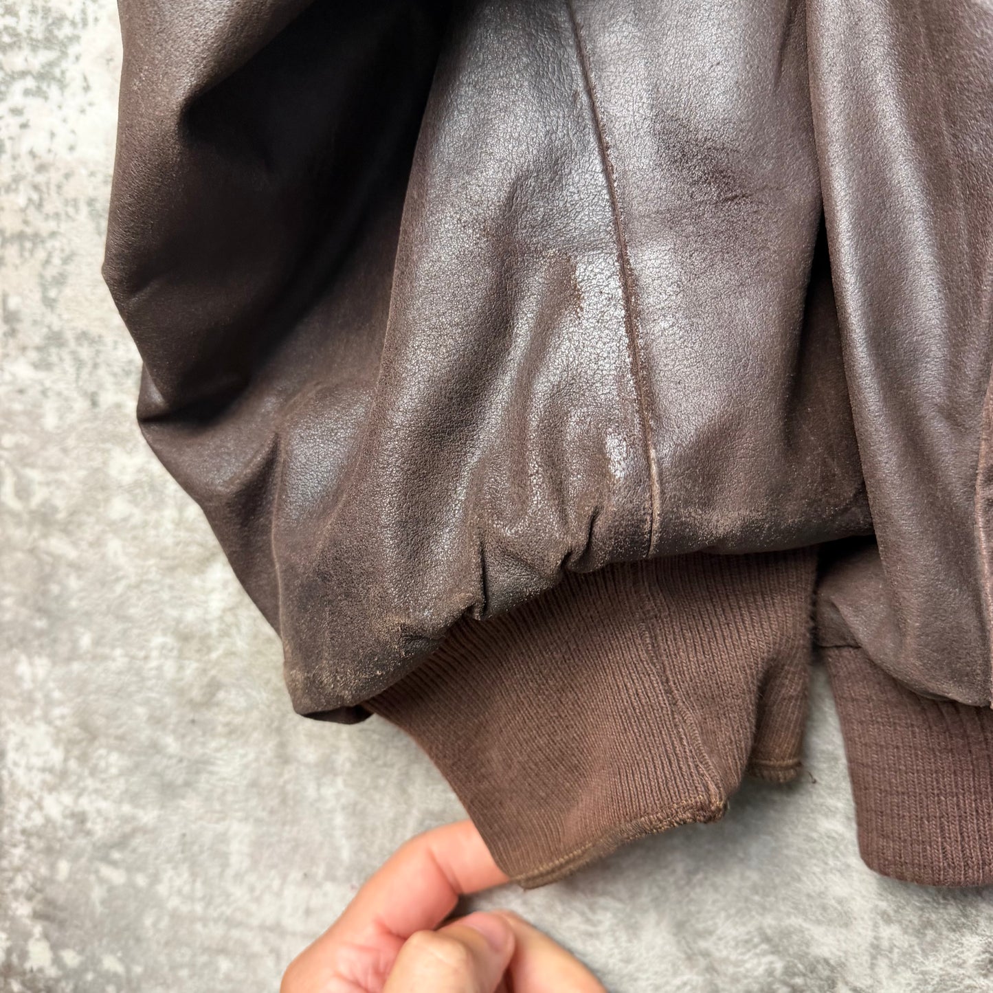 Vintage Boneville Navy Arctic Leather Jacket (L)