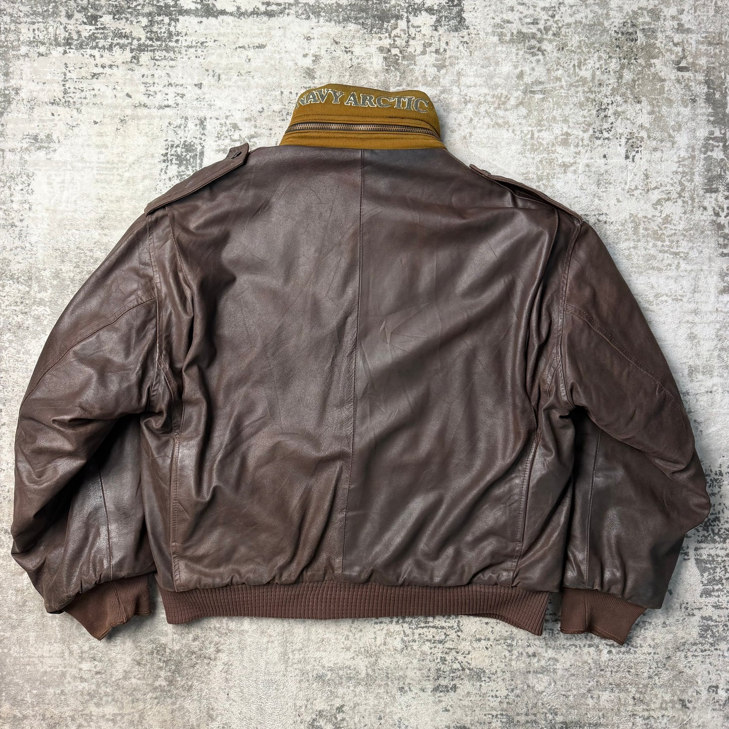 Vintage Boneville Navy Arctic Leather Jacket (L)
