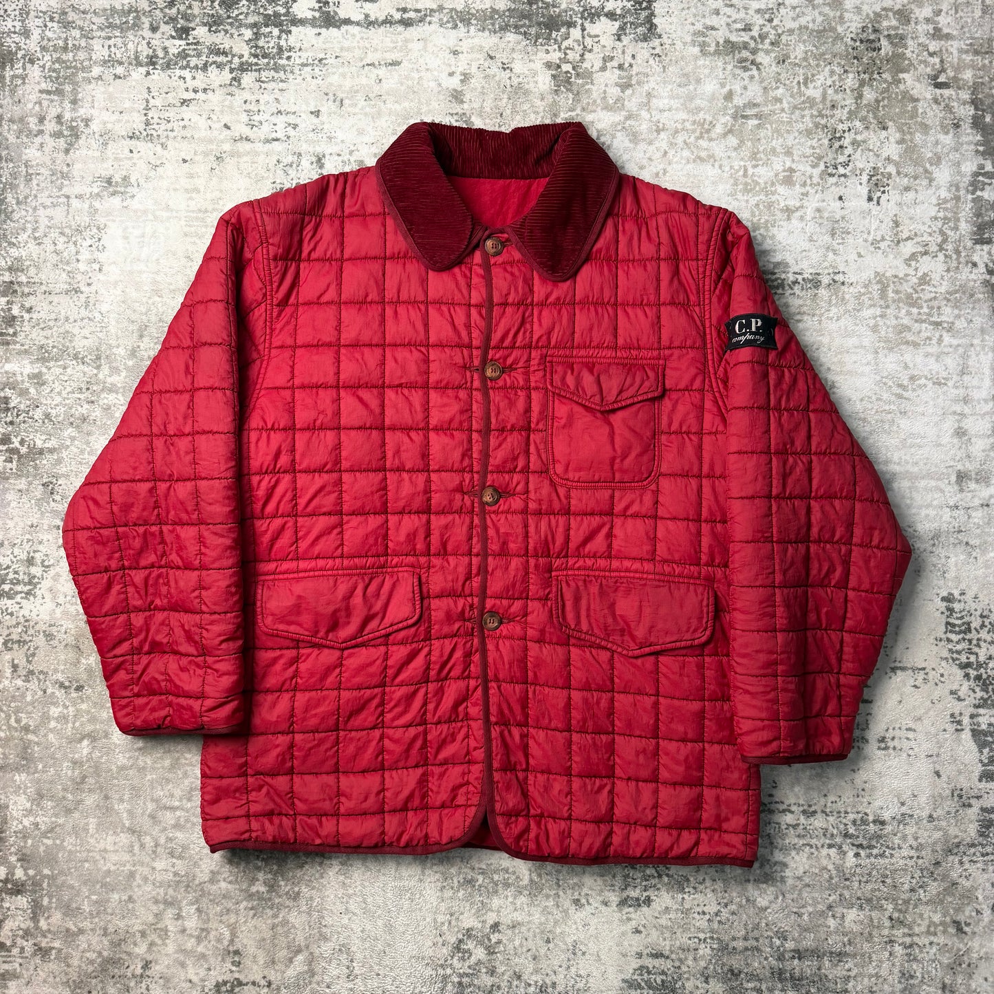 Vintage CP Company Quilted Reversible Nylon Jacket