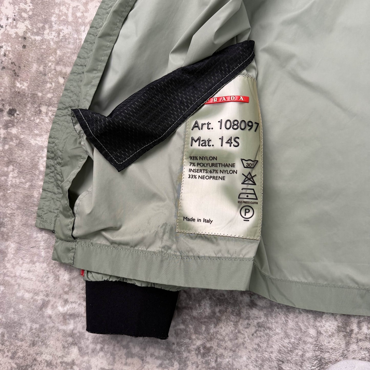 Vintage Prada Sport Asymmetric Zip Jacket (S)