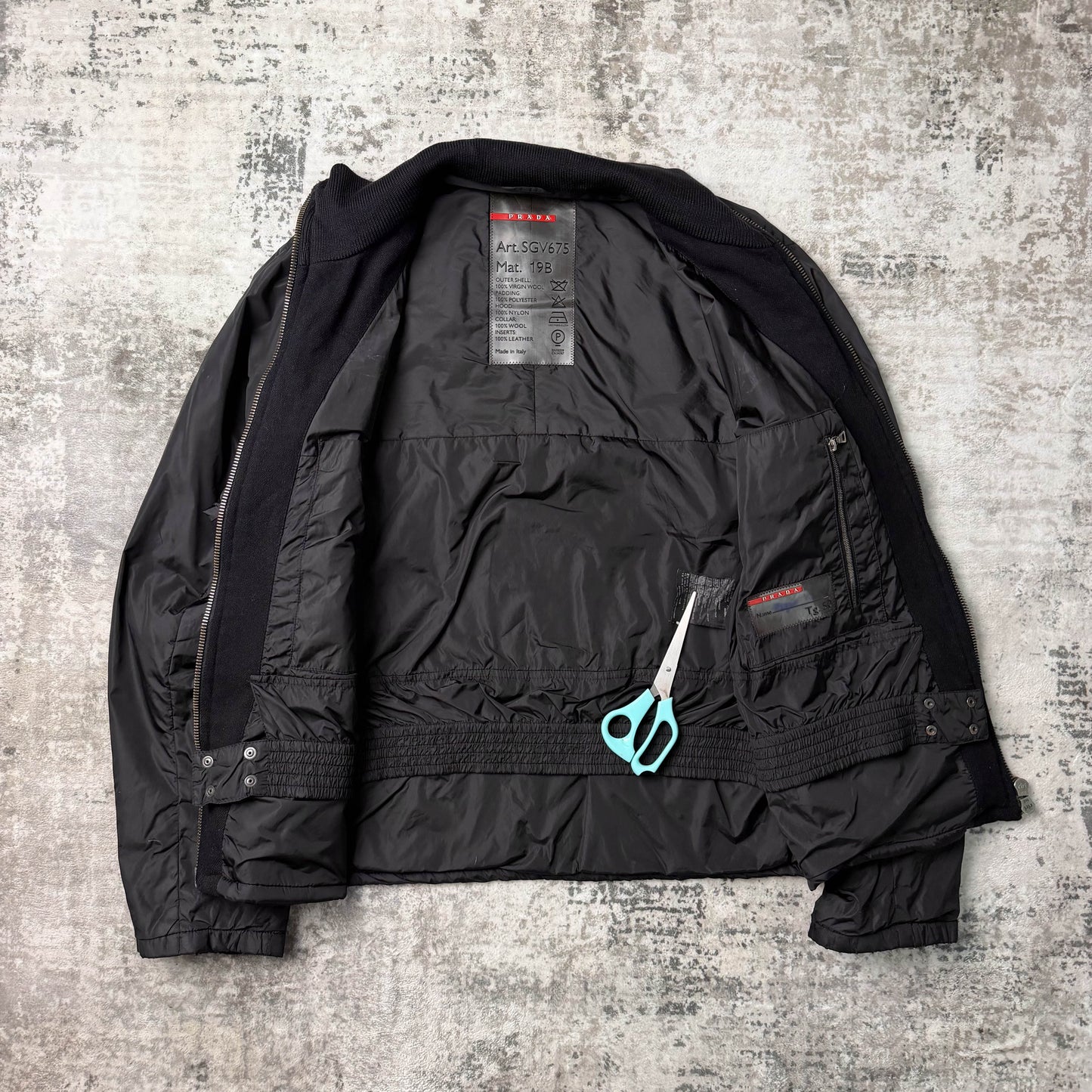 Vintage Prada Sport Nylon & Wool Jacket (L)