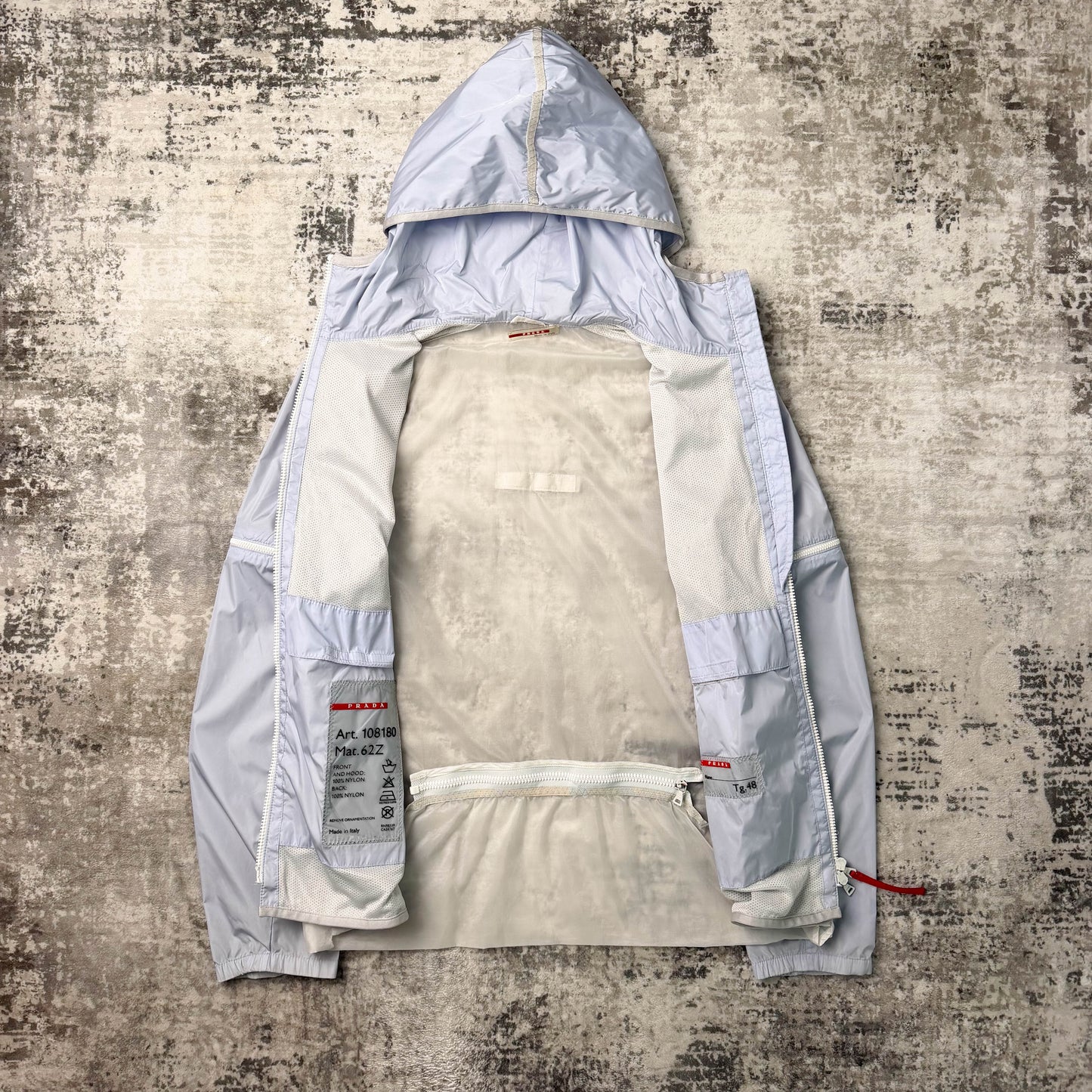 Vintage Prada Sport Gel Seam Convertible Jacket (M)