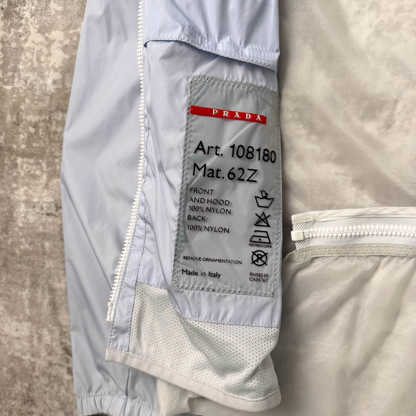 Vintage Prada Sport Gel Seam Convertible Jacket (M)