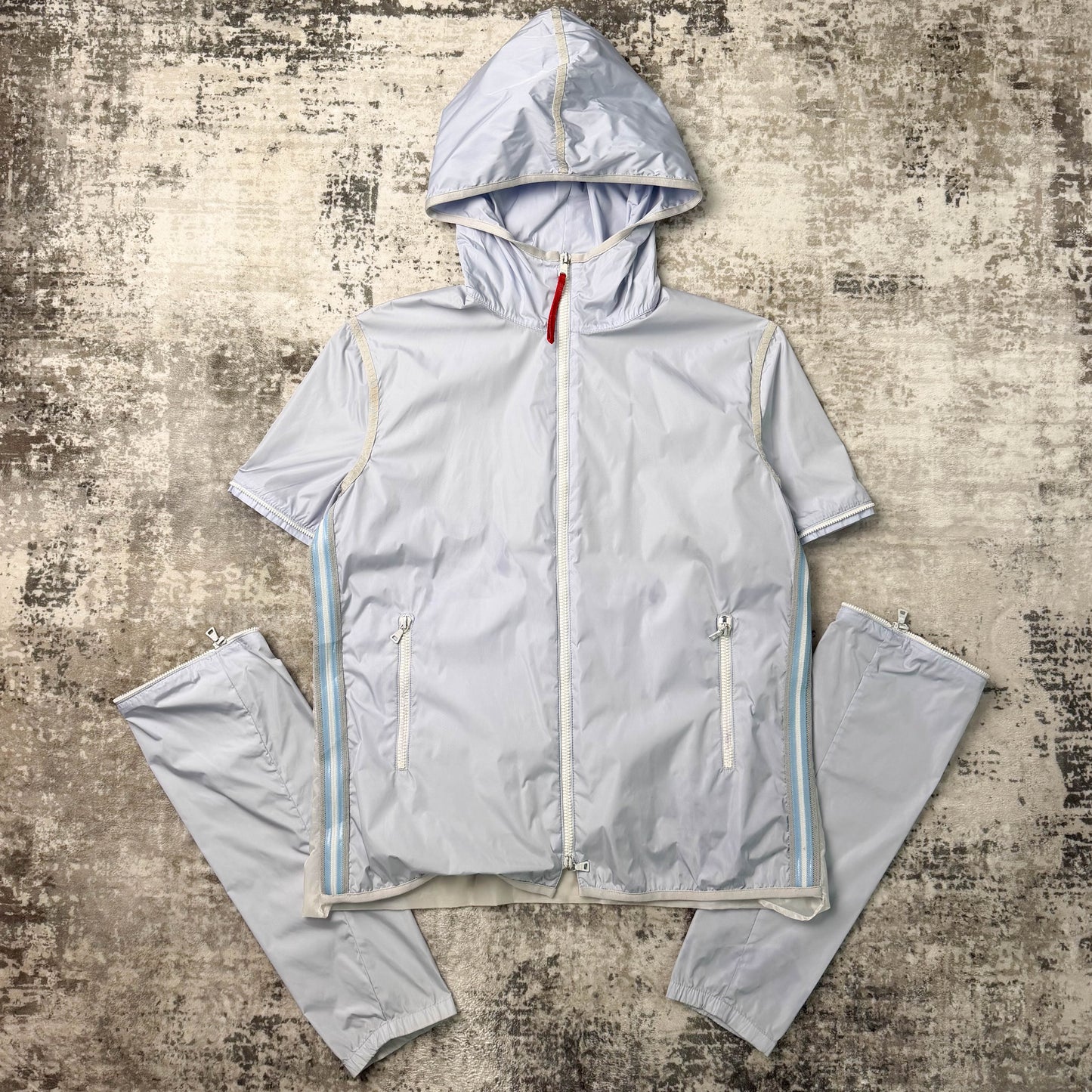 Vintage Prada Sport Gel Seam Convertible Jacket (M)