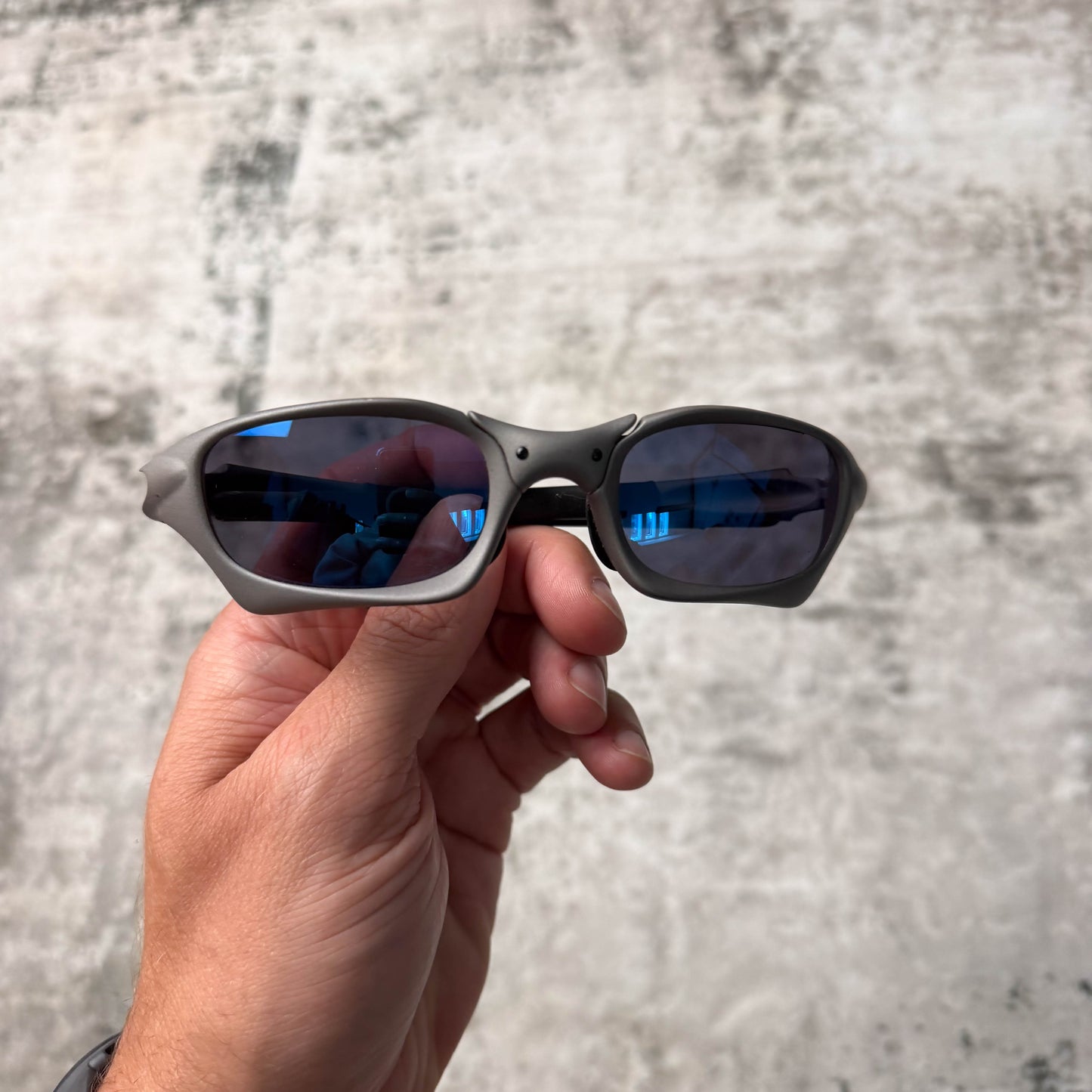 Vintage Oakley Mag Switch Ice Iridium Sunglasses