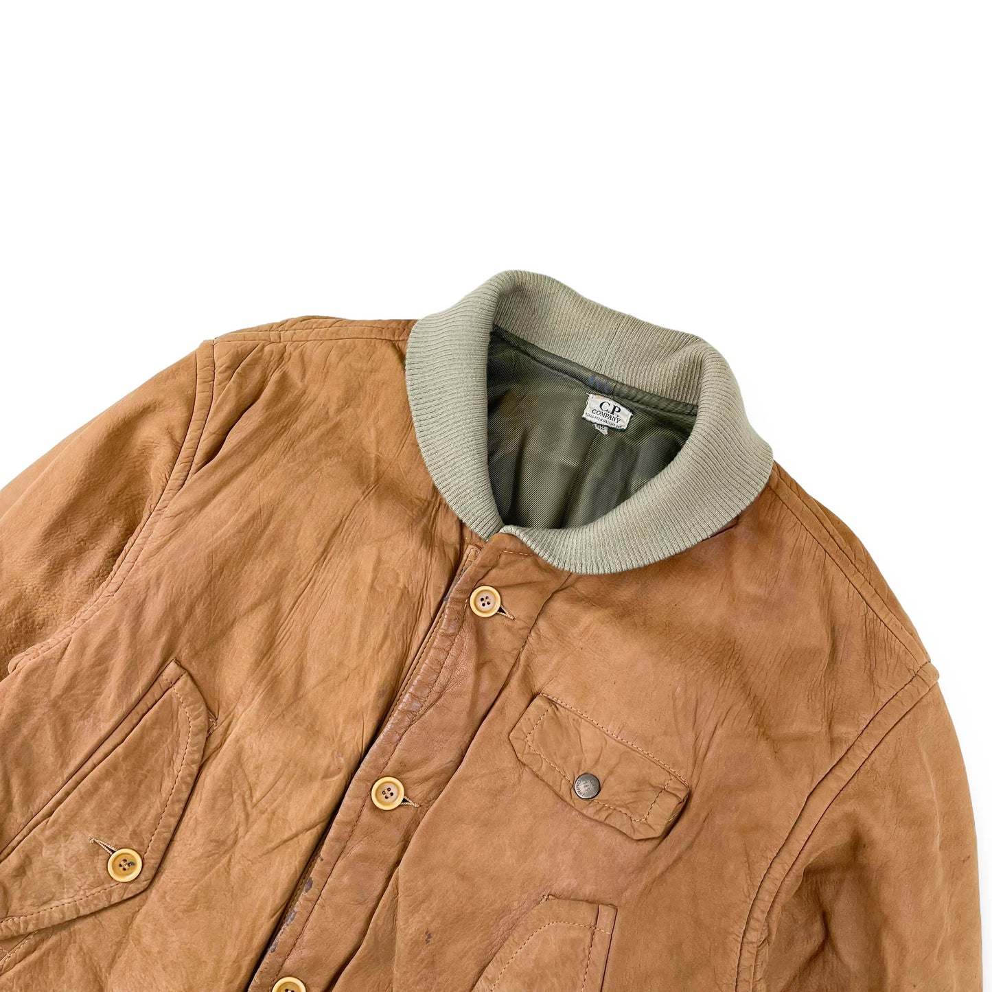 Vintage CP Company Leather Jacket (XL) â ARCHIVE 89