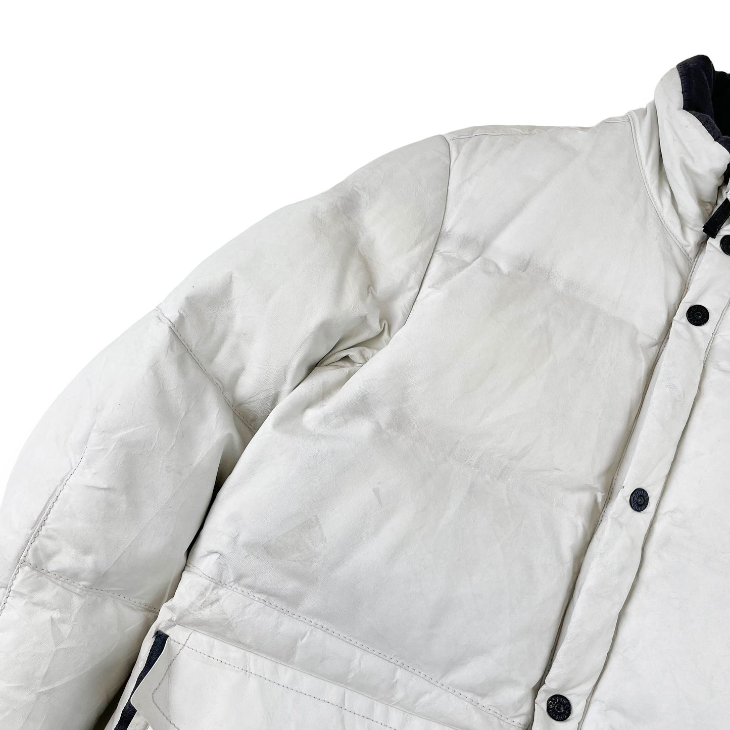 Stone island Featherweight Leather Down Jacket (M)