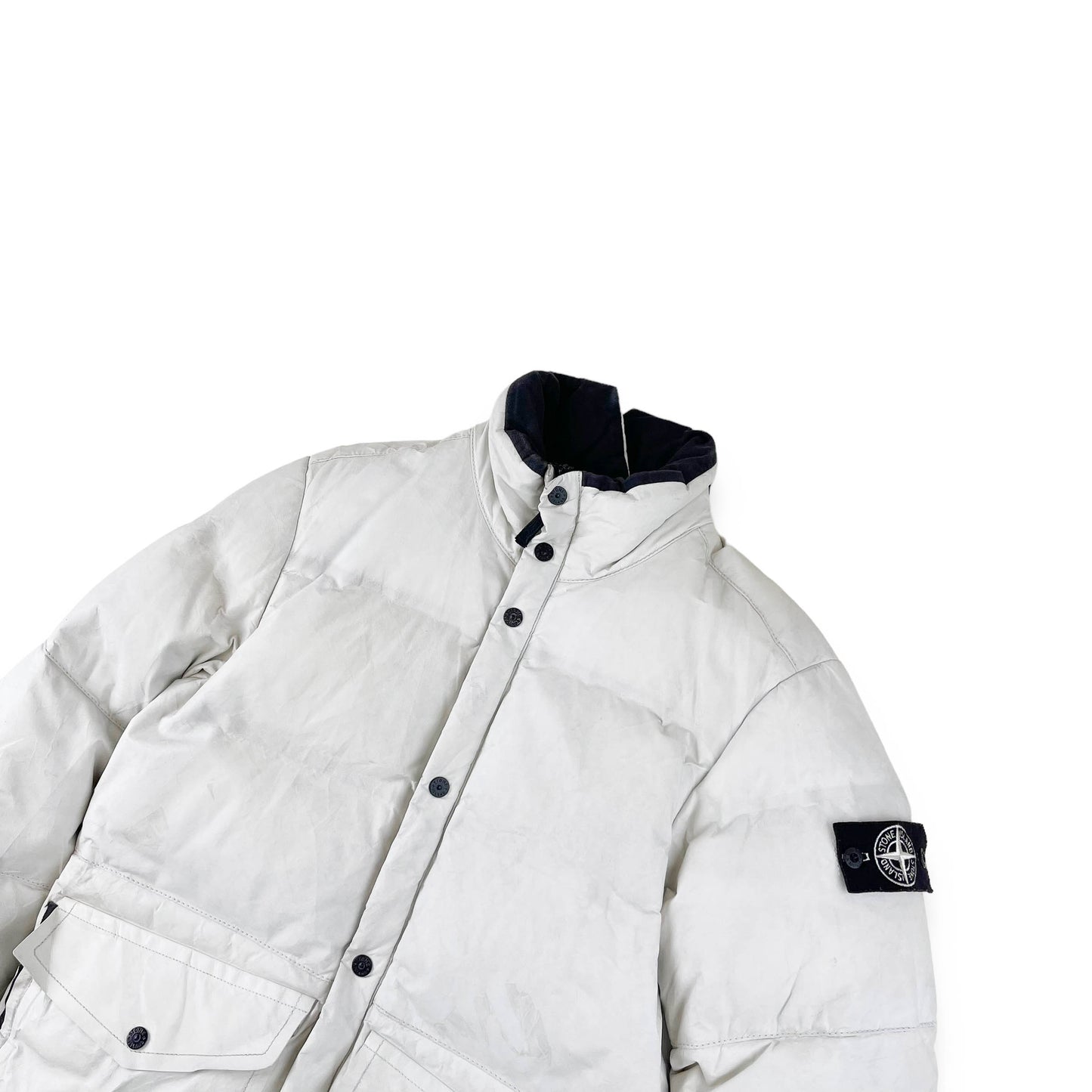 Stone island Featherweight Leather Down Jacket (M)