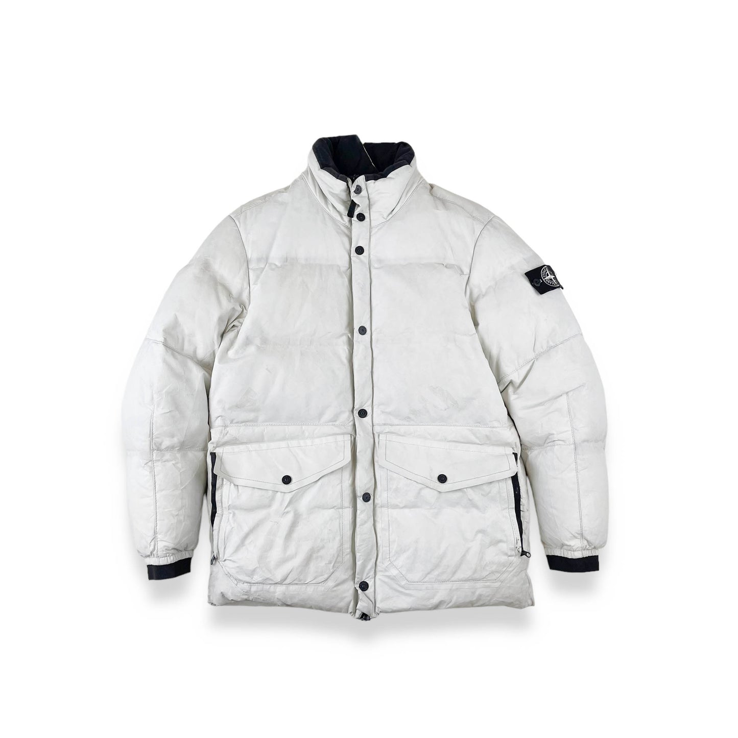 Stone island Featherweight Leather Down Jacket (M)