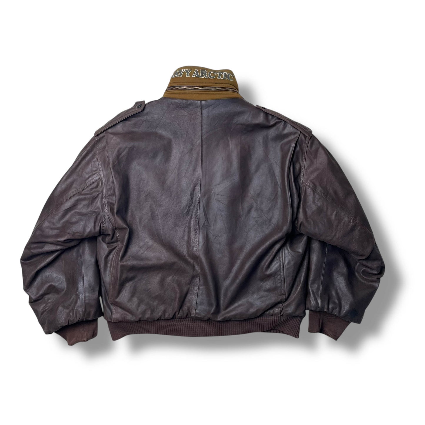 Vintage Boneville Navy Arctic Leather Jacket (L)