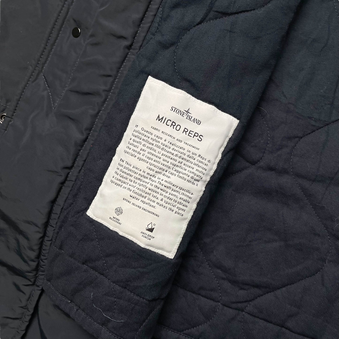 Stone Island Micro Reps Insulated Overcoat (XL)