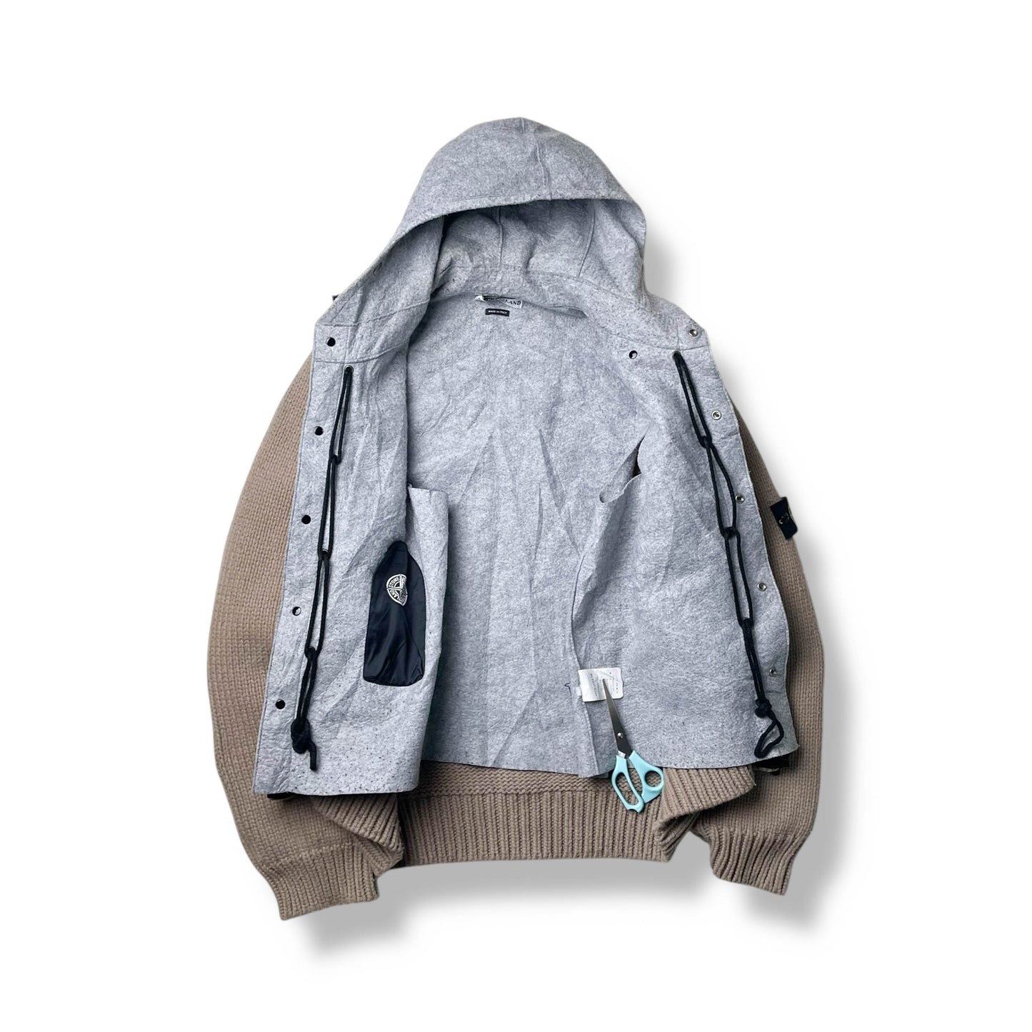 Vintage Stone Island Heavy Knit Jacket (XL)