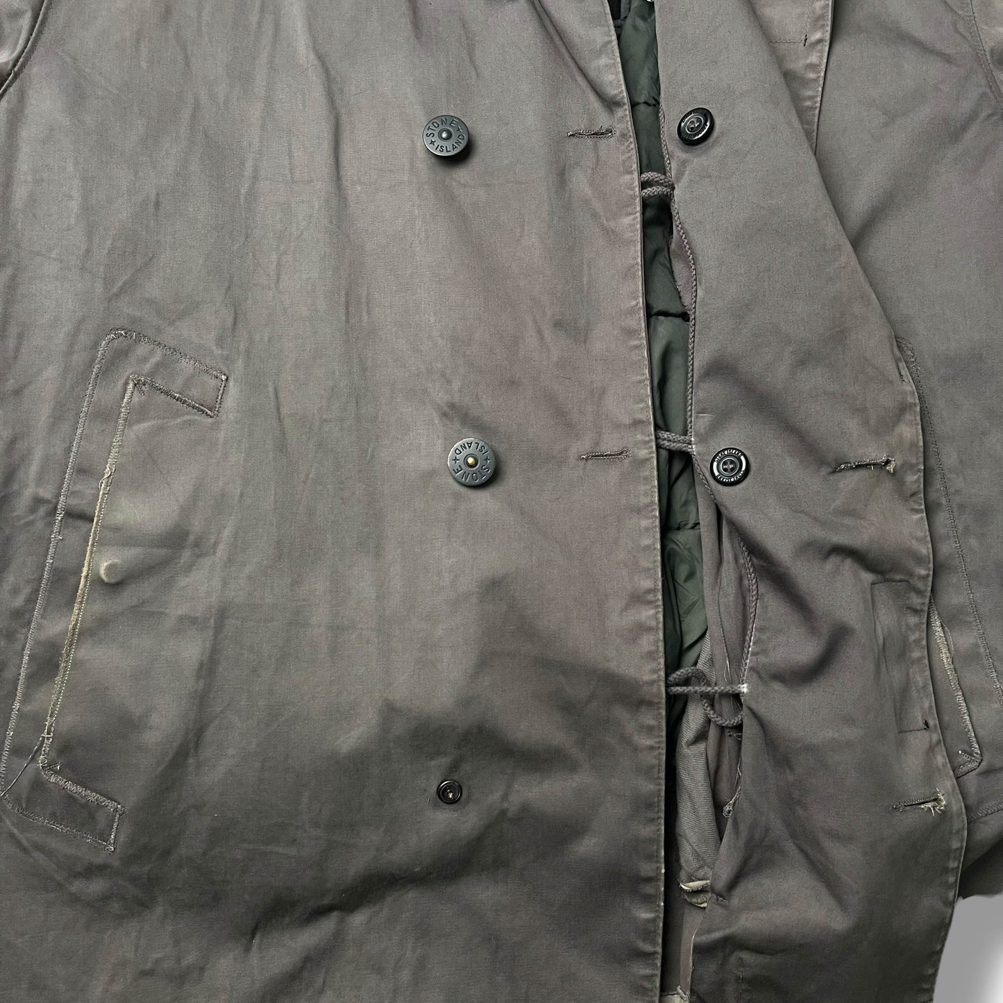 Stone Island Dual Layer Coated Cotton Jacket (L)