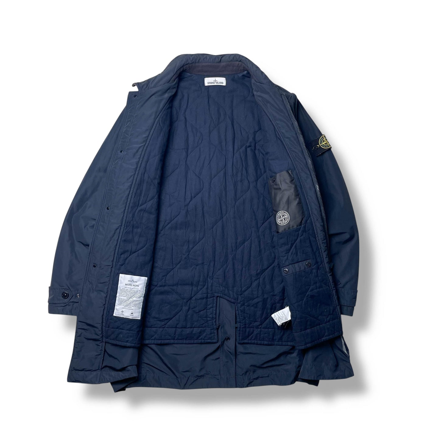 Stone Island Micro Reps Insulated Overcoat (XL)