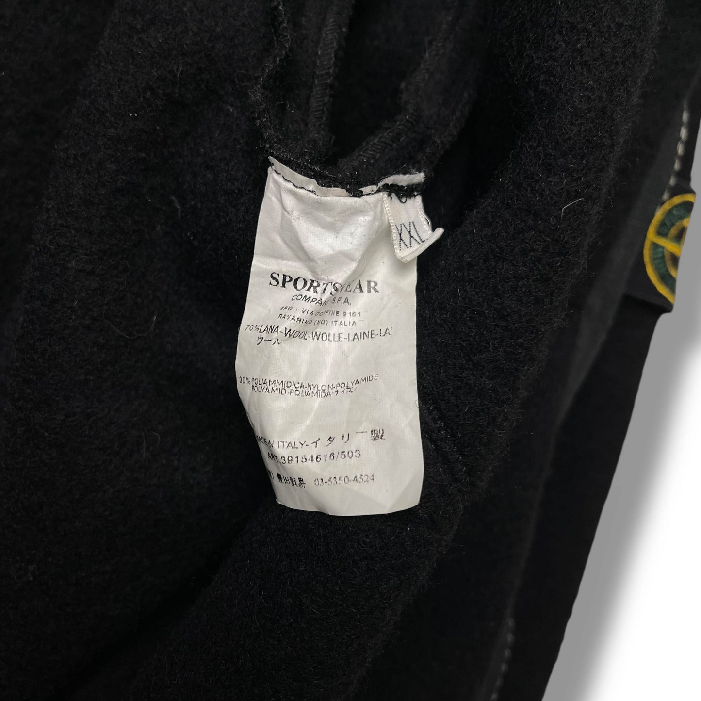 Vintage Stone Island Wool Hooded Jacket (XXL)