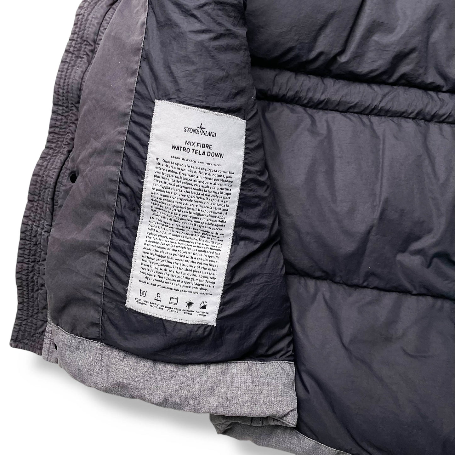 Stone Island Mixed Fibre Watro Tela Down Parka (L)