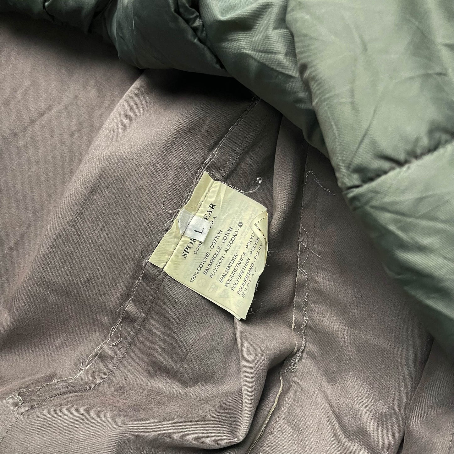 Stone Island Dual Layer Coated Cotton Jacket (L)