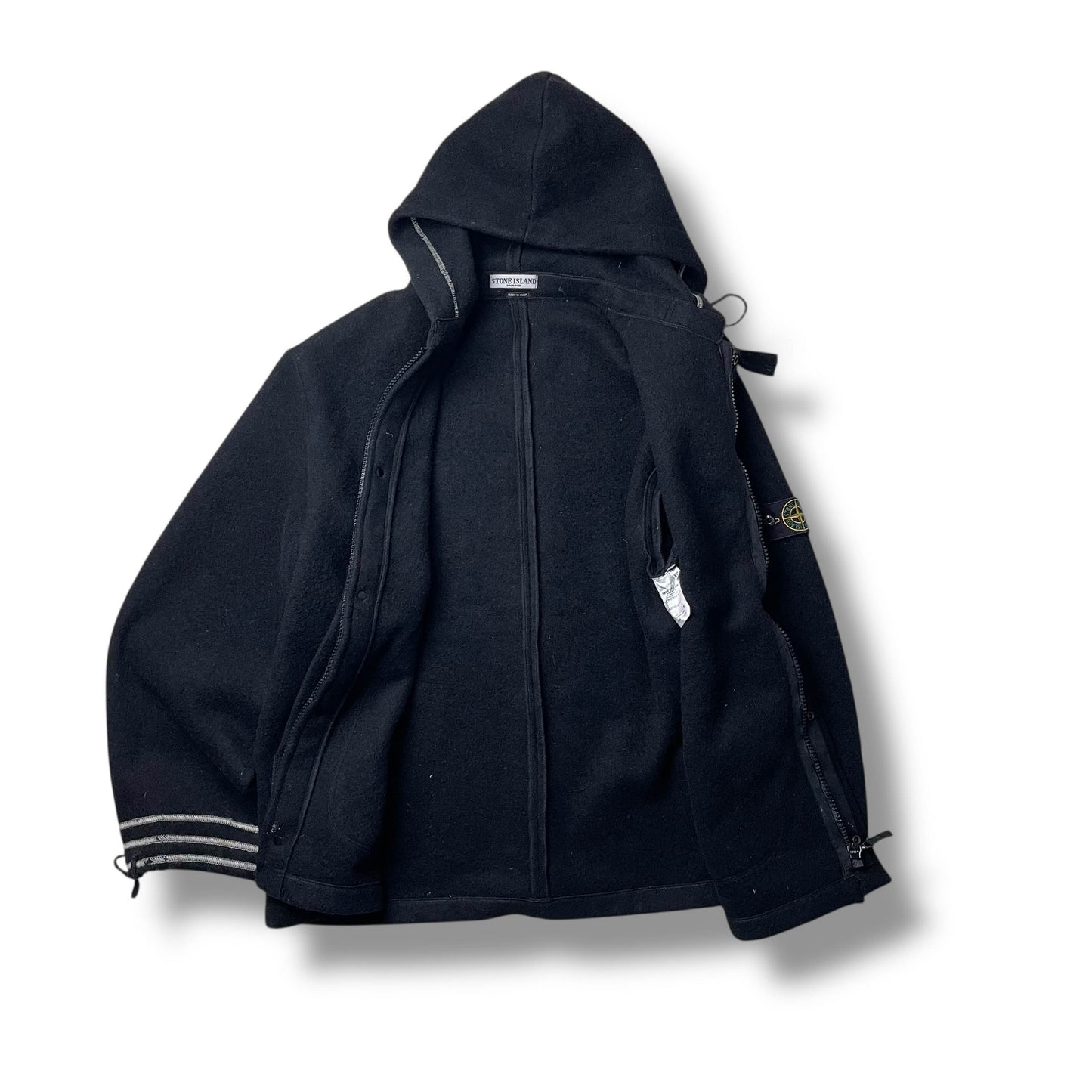 Vintage Stone Island Wool Hooded Jacket (XXL)