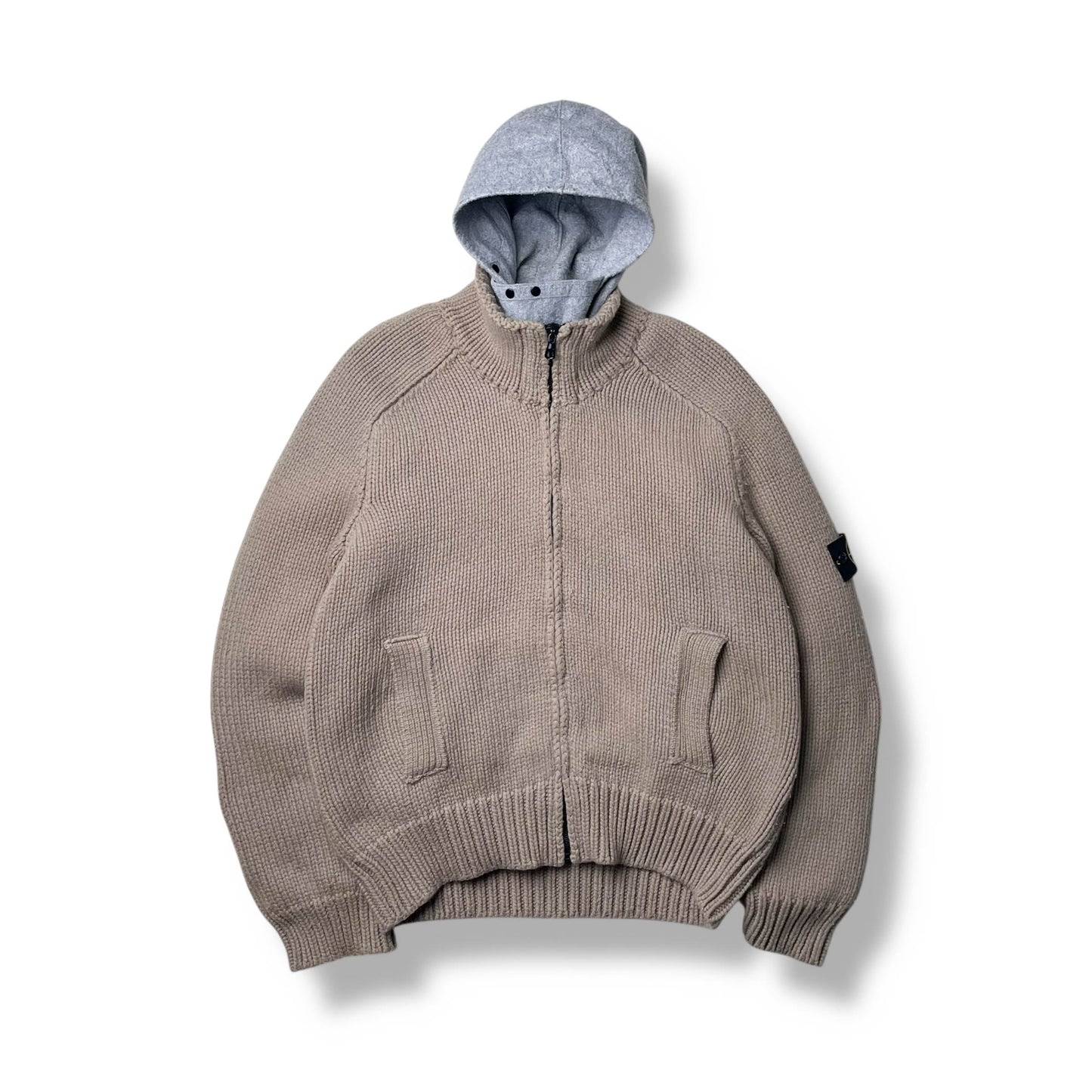 Vintage Stone Island Heavy Knit Jacket (XL)