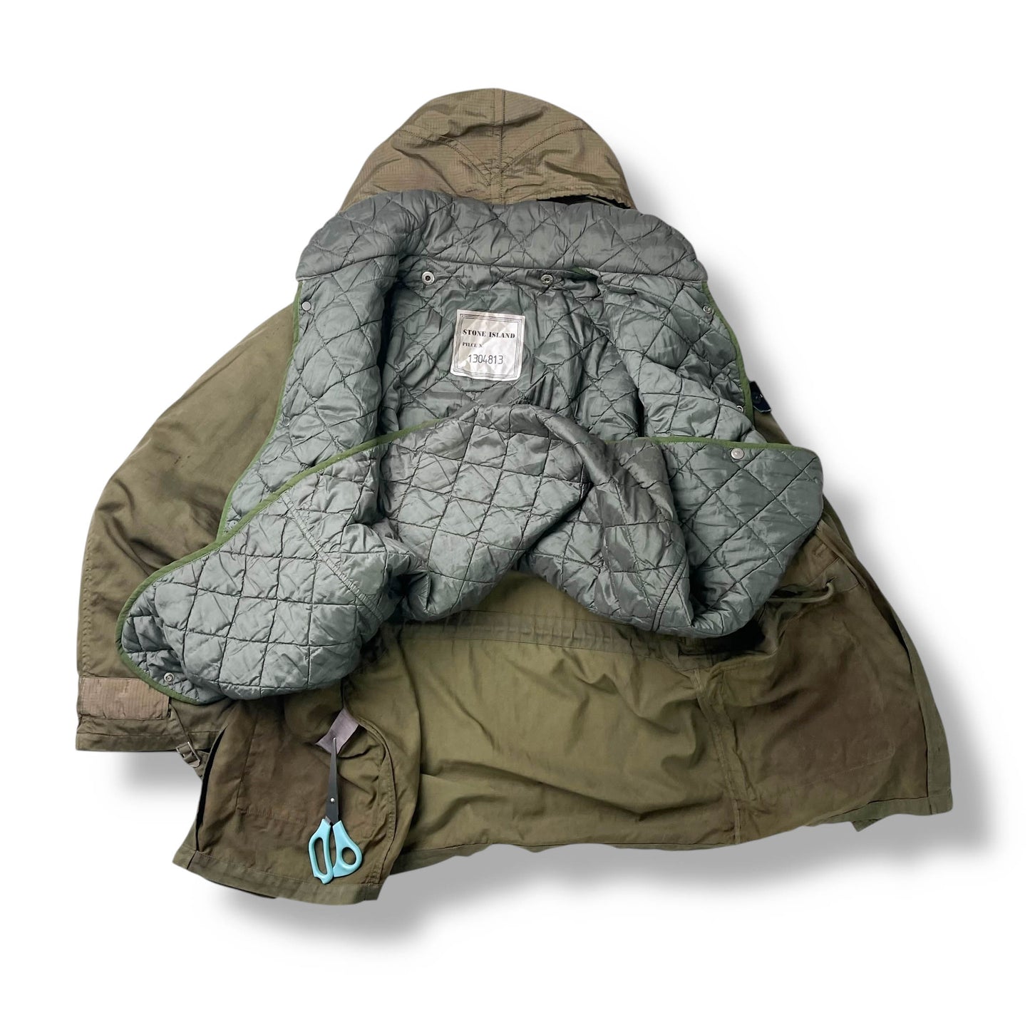 Stone Island AW1988 Raso Gommato Ripstop Nylon Jacket (L)