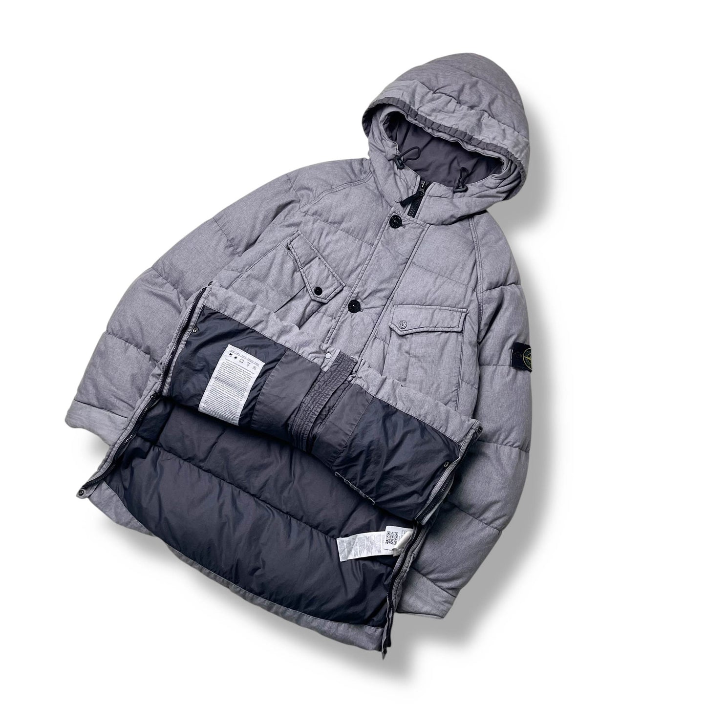 Stone Island Mixed Fibre Watro Tela Down Parka (L)