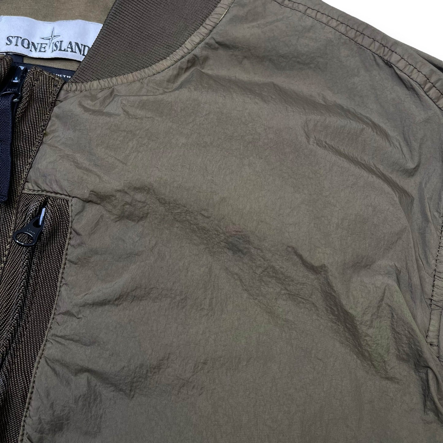 Stone Island Crinkle Reps NY Bomber Jacket (L)