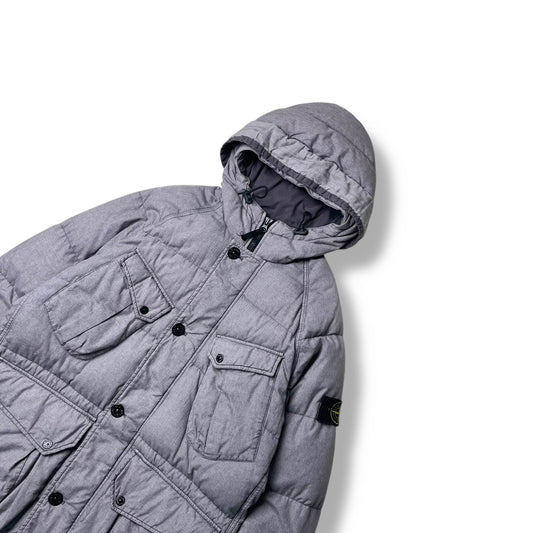 Stone Island Mixed Fibre Watro Tela Down Parka (L)