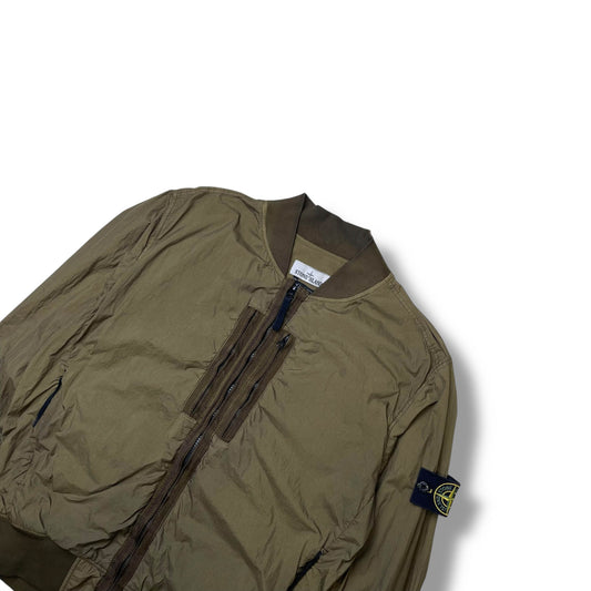 Stone Island Crinkle Reps NY Bomber Jacket (L)