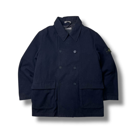 Vintage Stone Island Wool Peacoat (XL)