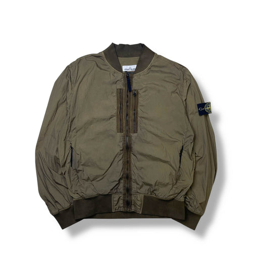 Stone Island Crinkle Reps NY Bomber Jacket (L)