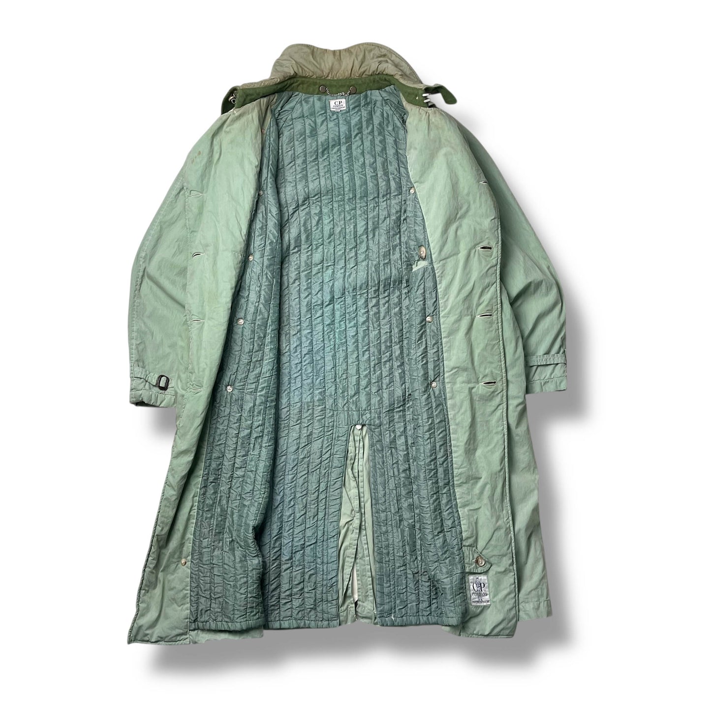 Vintage CP Company Quilted Military Trench Coat (L)