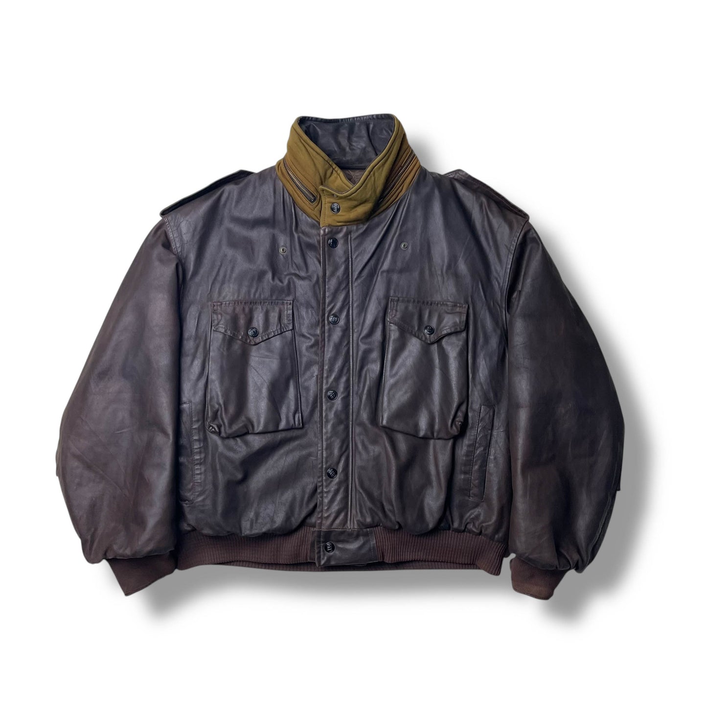 Vintage Boneville Navy Arctic Leather Jacket (L)