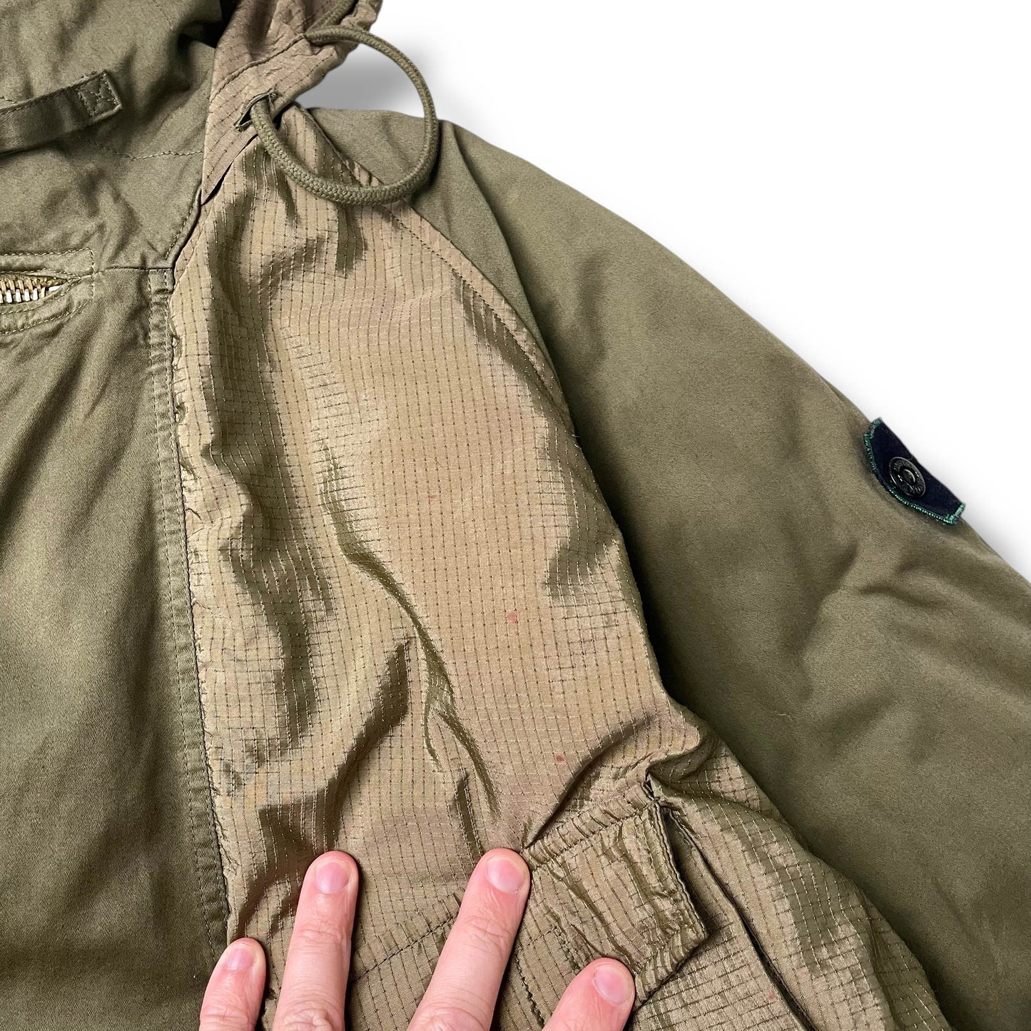 Stone Island AW1988 Raso Gommato Ripstop Nylon Jacket (L)