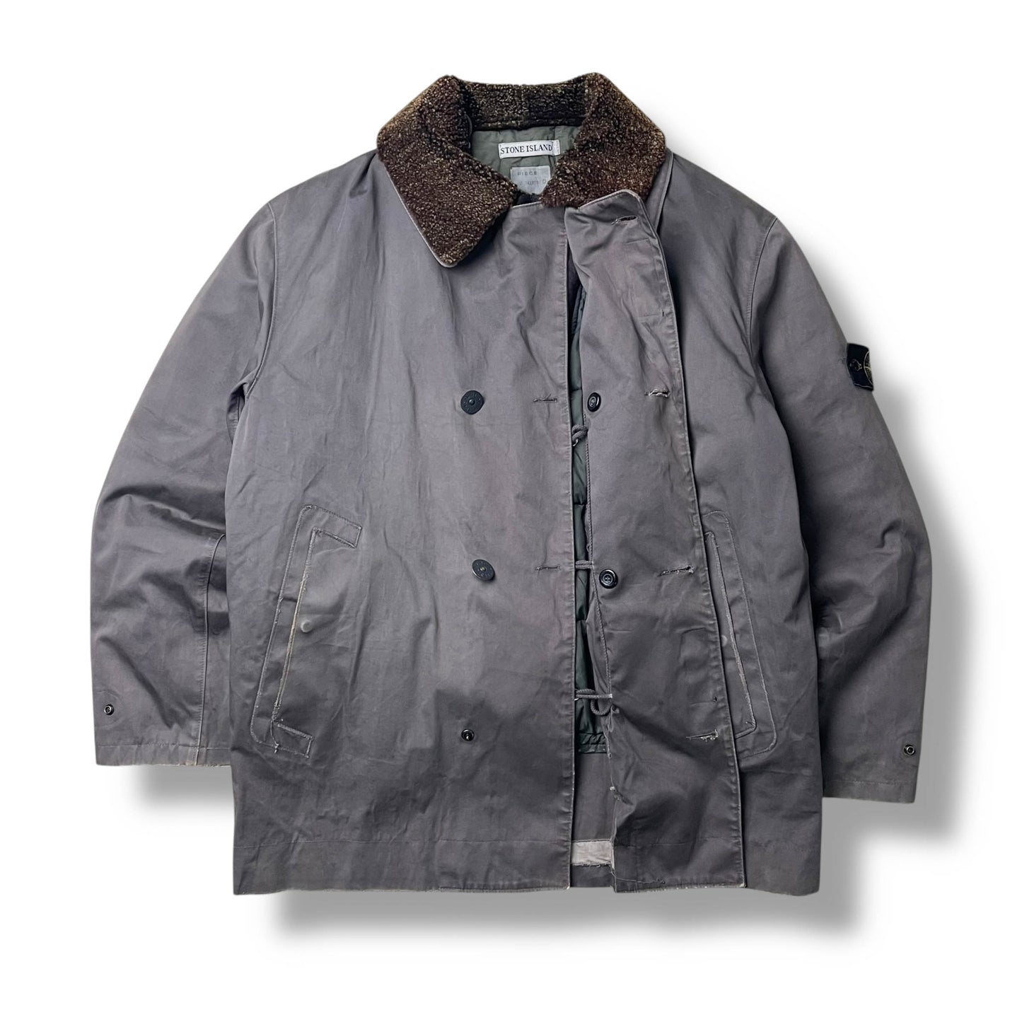 Stone Island Dual Layer Coated Cotton Jacket (L)