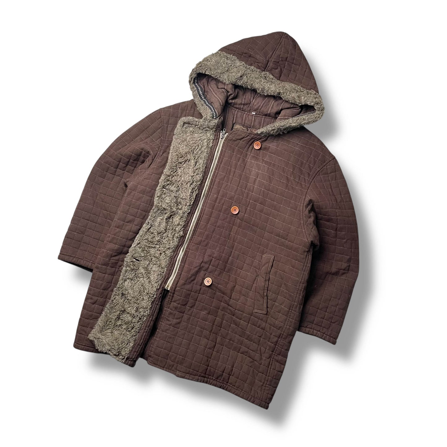 Vintage Armani Quilted Parka Jacket (L)