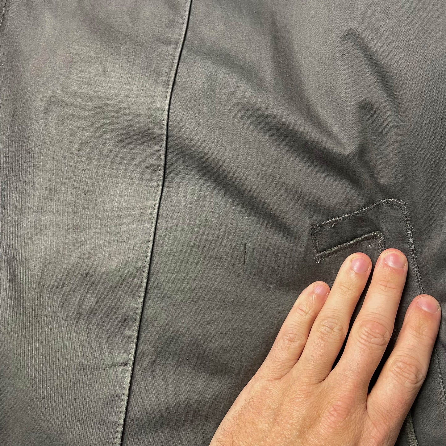 Stone Island Dual Layer Coated Cotton Jacket (L)