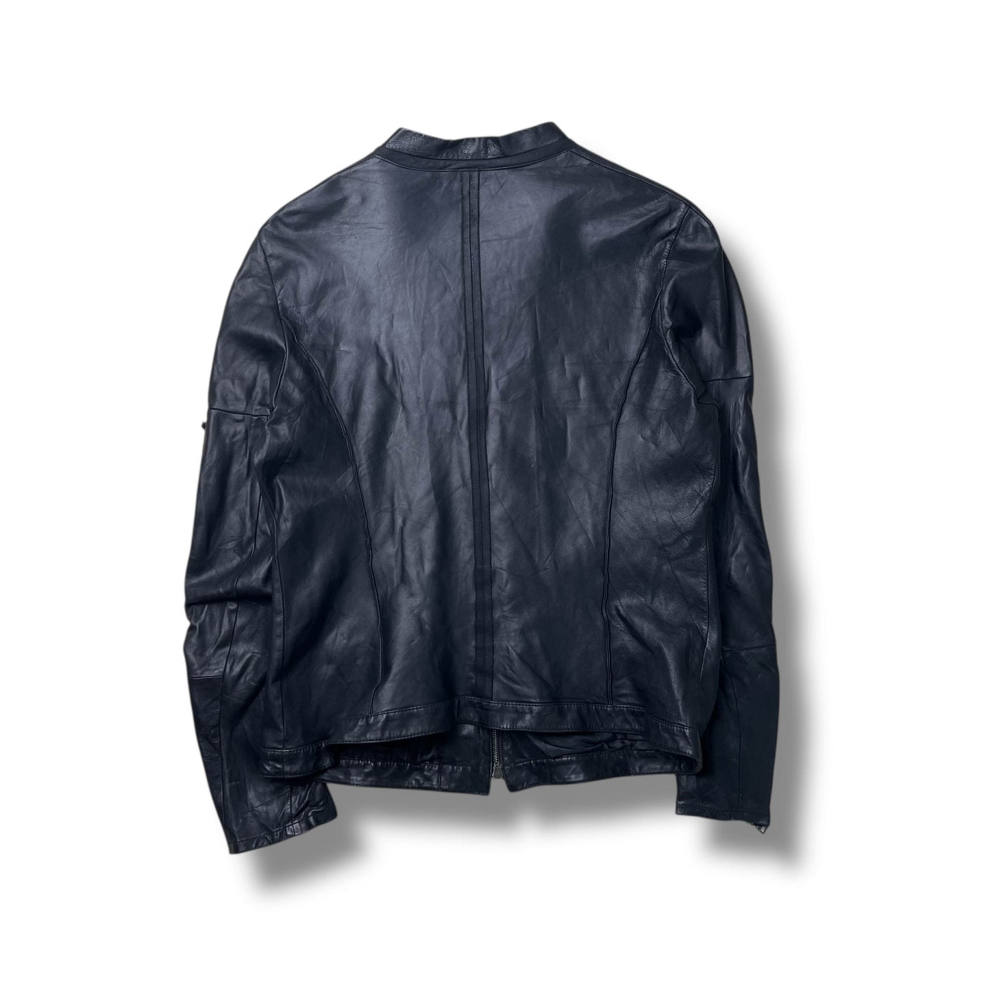 Vintage Prada Sport Moto Leather Jacket (L)