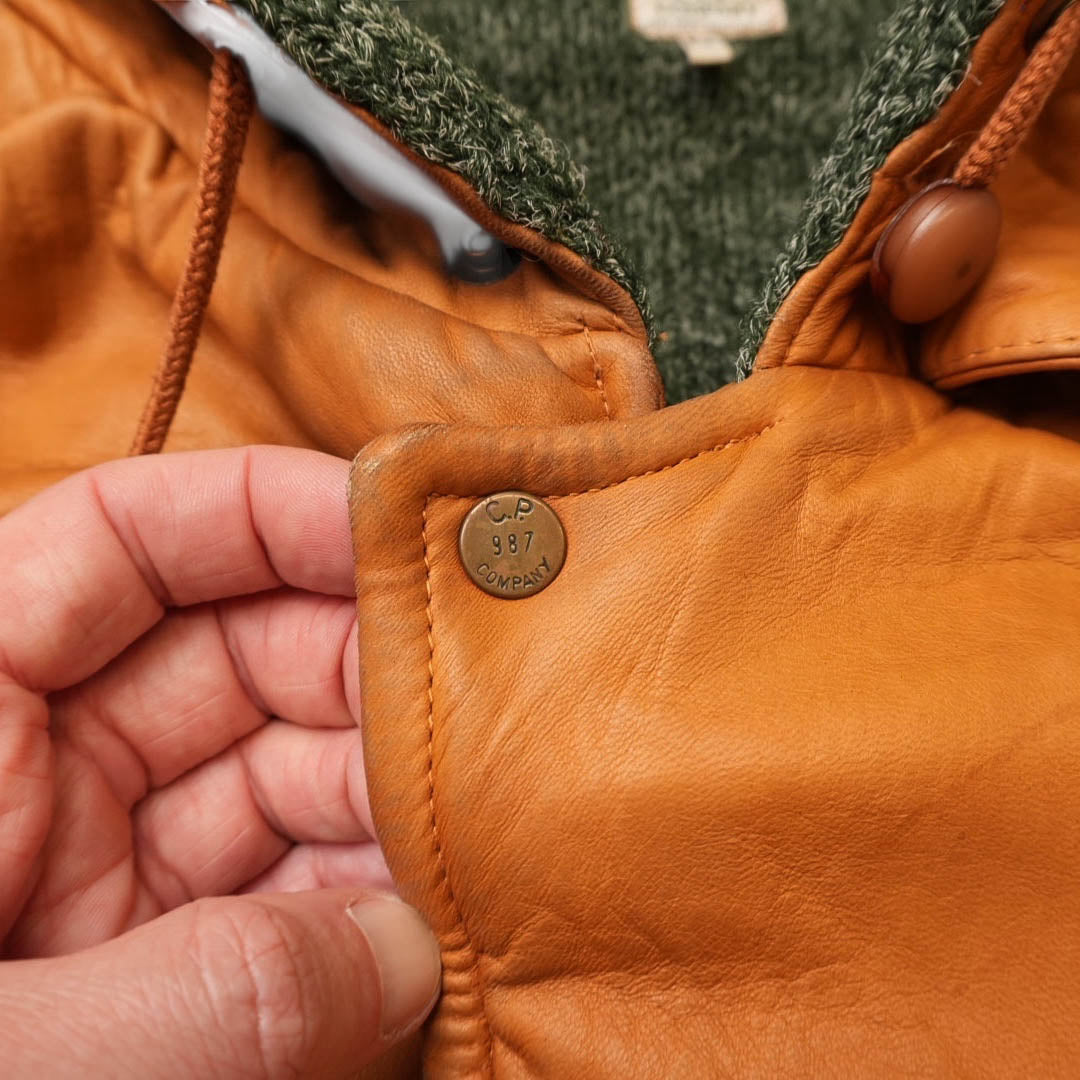 Vintage CP Company Leather Parka (XXL)