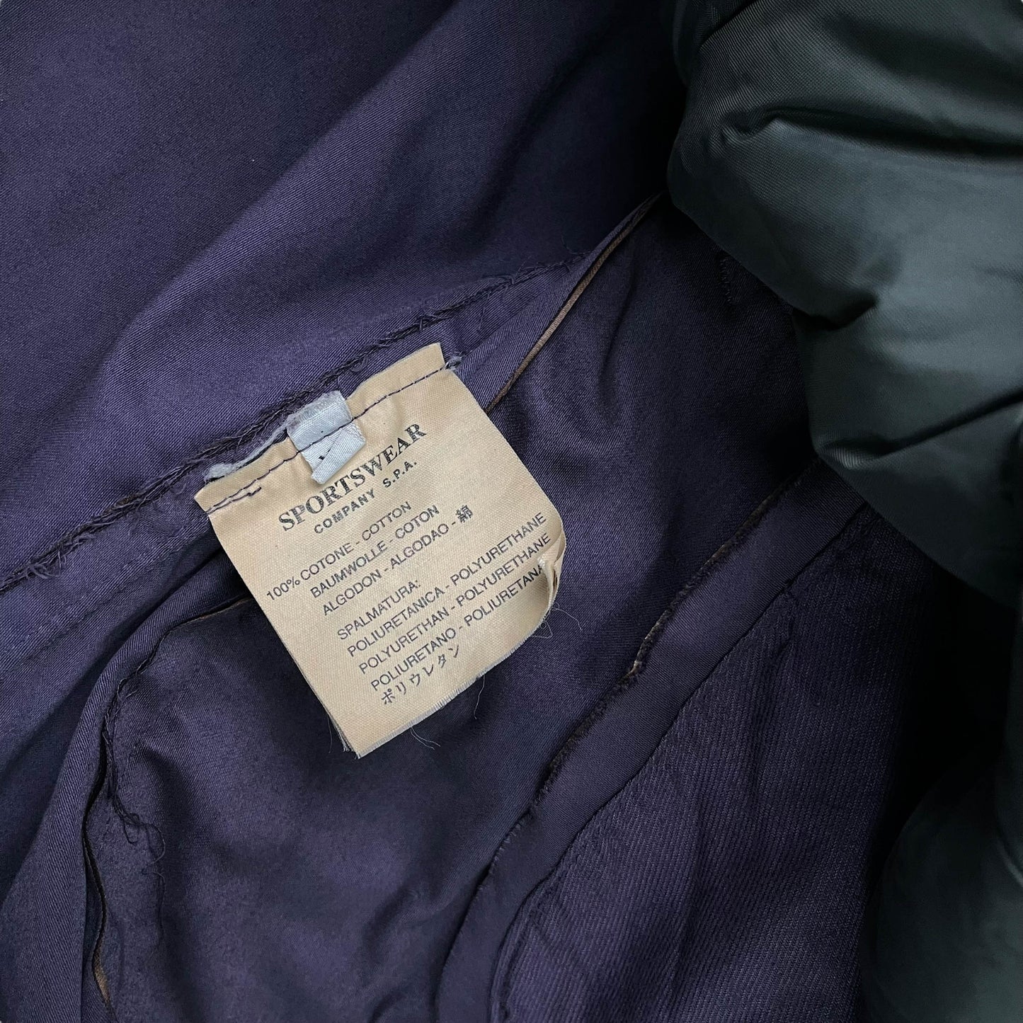 Stone Island Dual Layer Coated Cotton Jacket (XL)