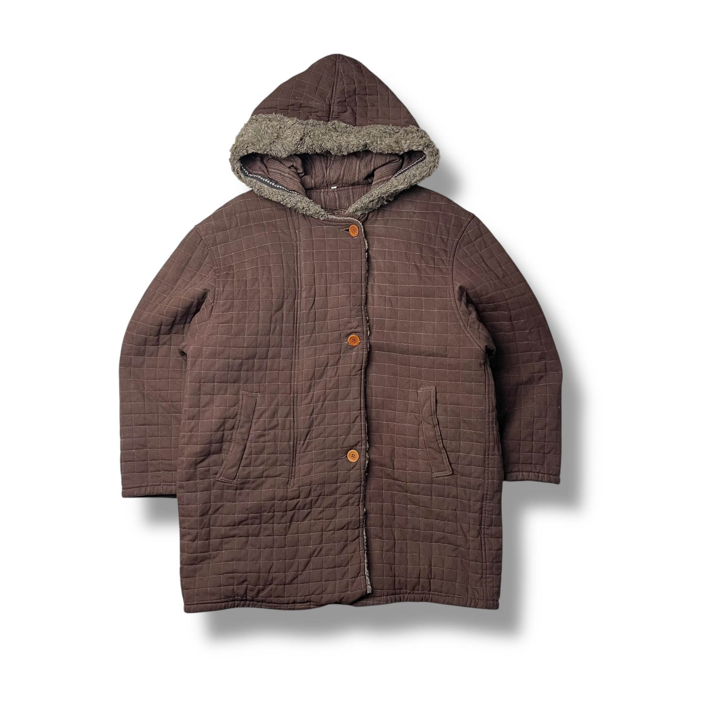 Vintage Armani Quilted Parka Jacket (L)