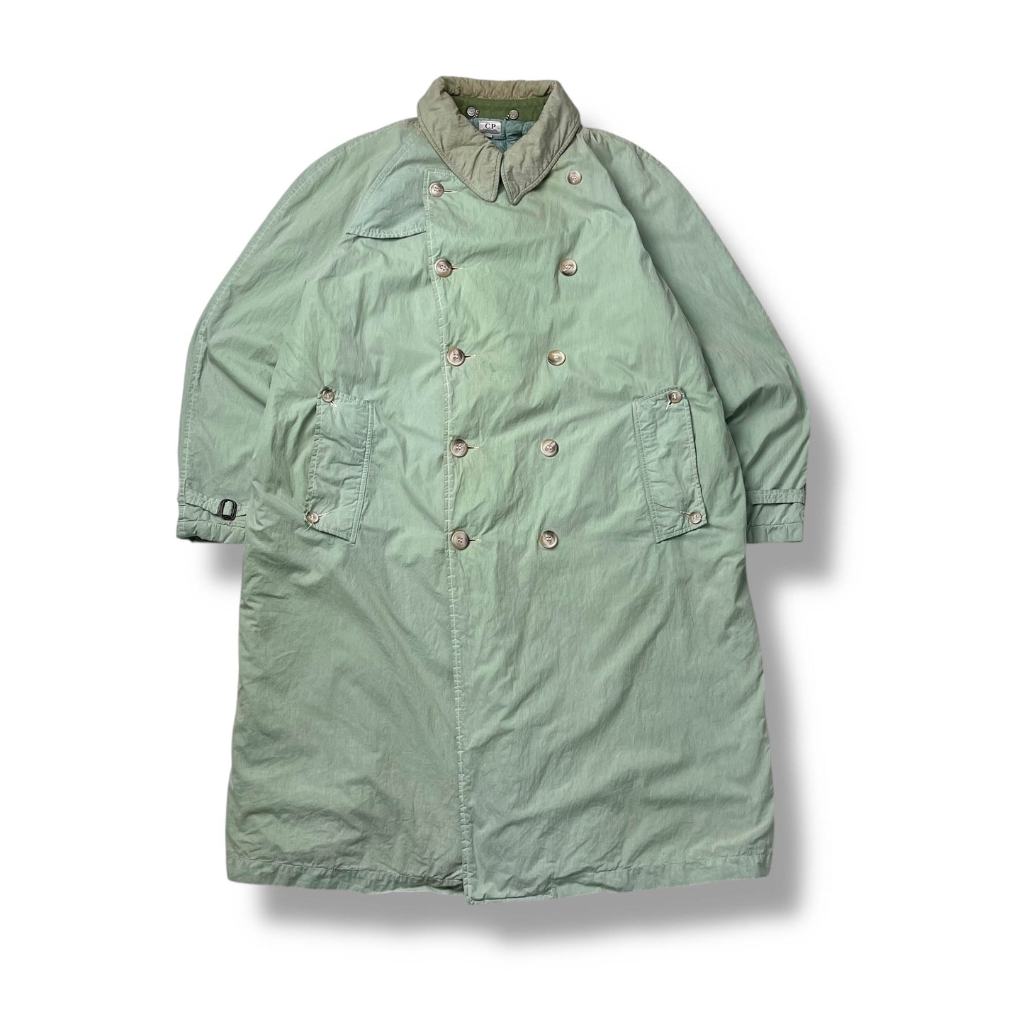 Vintage CP Company Quilted Military Trench Coat (L)