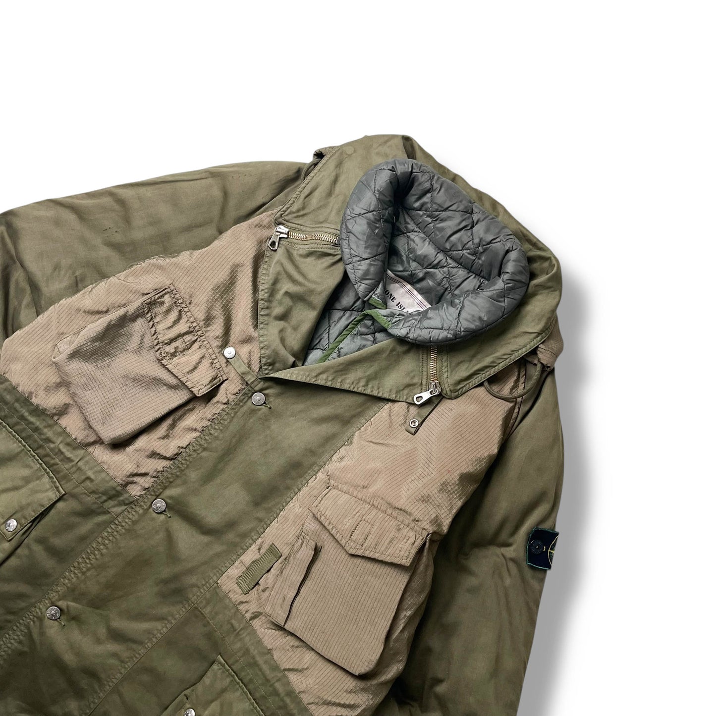Stone Island AW1988 Raso Gommato Ripstop Nylon Jacket (L)