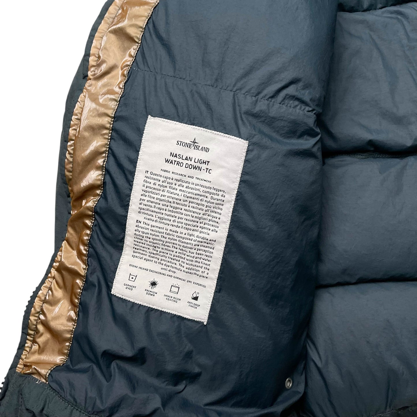 Stone Island Naslan Light Watro Down-TC Puffer Jacket (M)