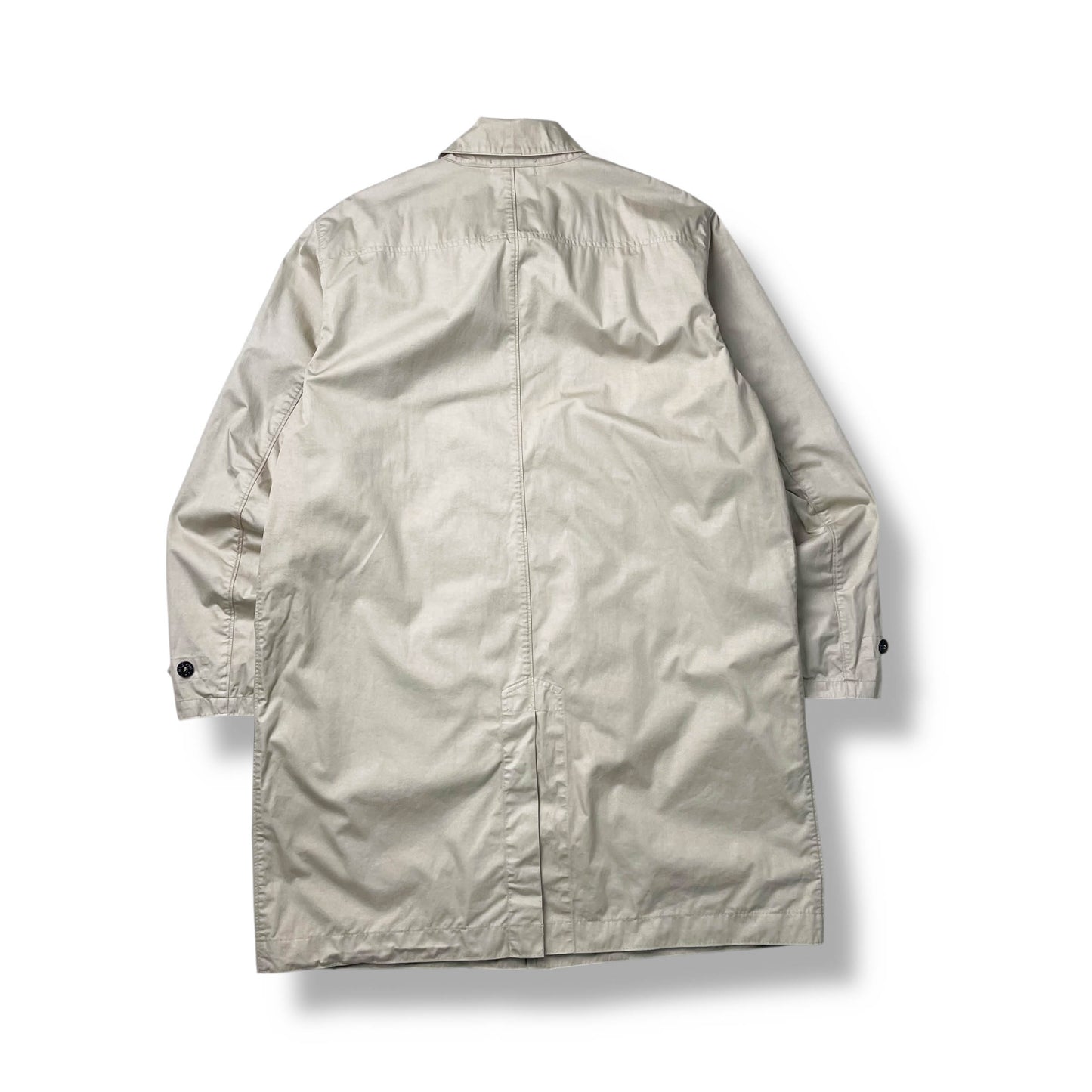 Stone Island 30th Anniversary Raso Gommato Vinyl Cover Trench Coat (3XL)