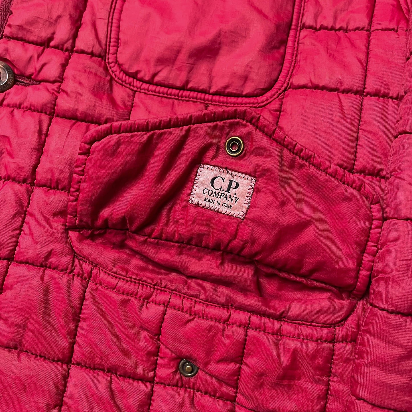 Vintage CP Company Quilted Reversible Nylon Jacket (L)