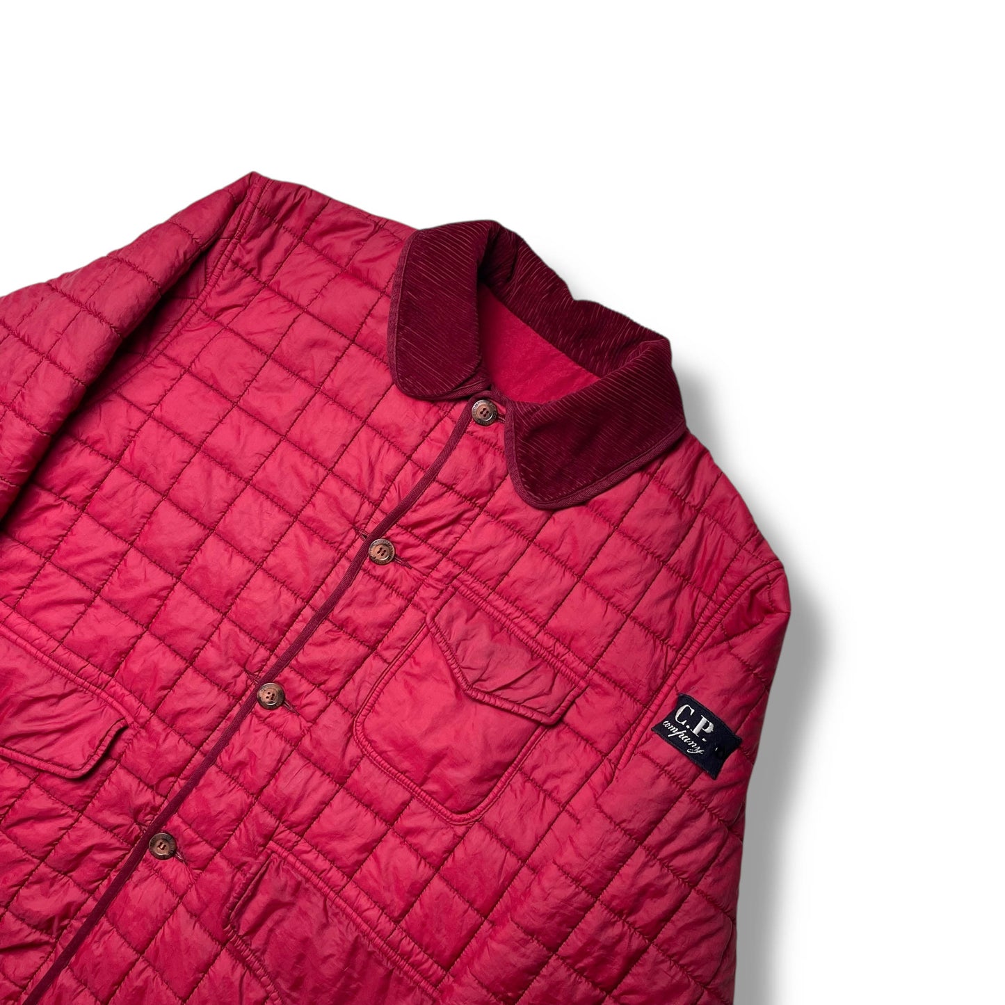 Vintage CP Company Quilted Reversible Nylon Jacket (L)