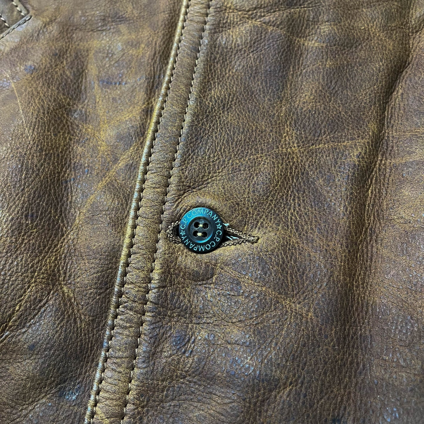 Vintage CP Company Leather Jacket (L)