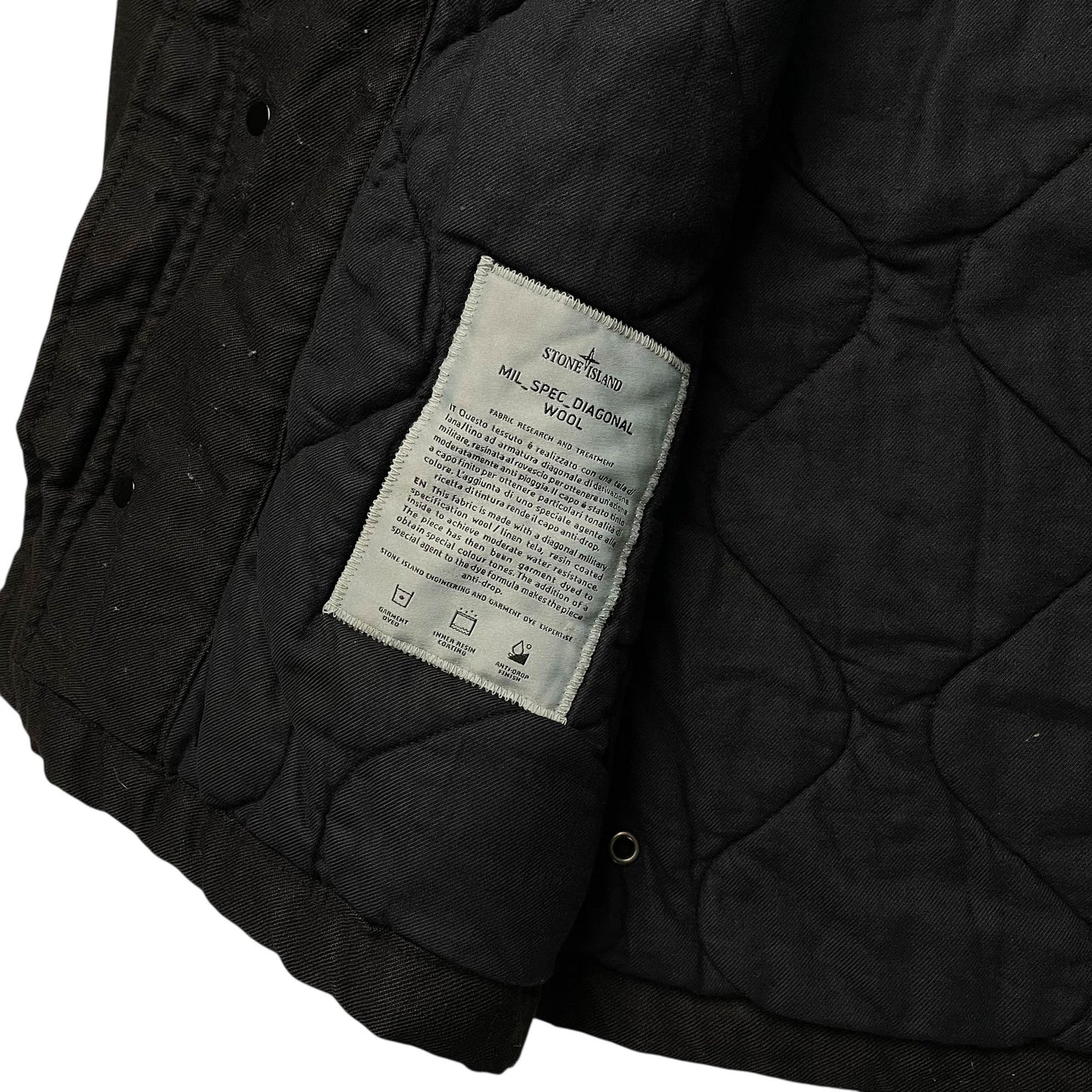 Stone Island Mil Spec Diagonal Wool Parka (XL)