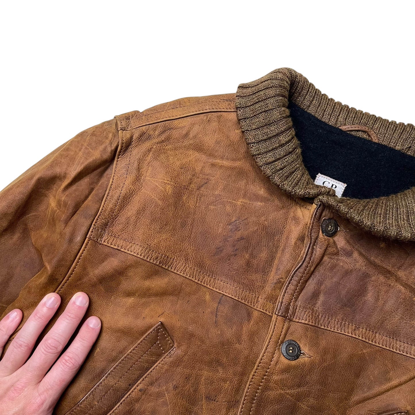 Vintage CP Company Leather Jacket (L)